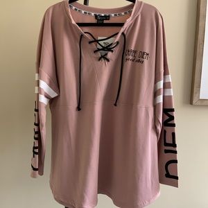 NWT Mauve Carpe Diem Top